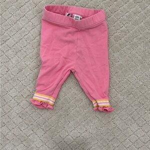 Janie and Jack Pink Baby Girl Pants with Ruffle Details